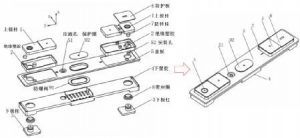 棱柱形電池典型頂蓋結(jié)構(gòu)示意圖