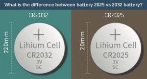 2025電池和2032電池尺寸對比